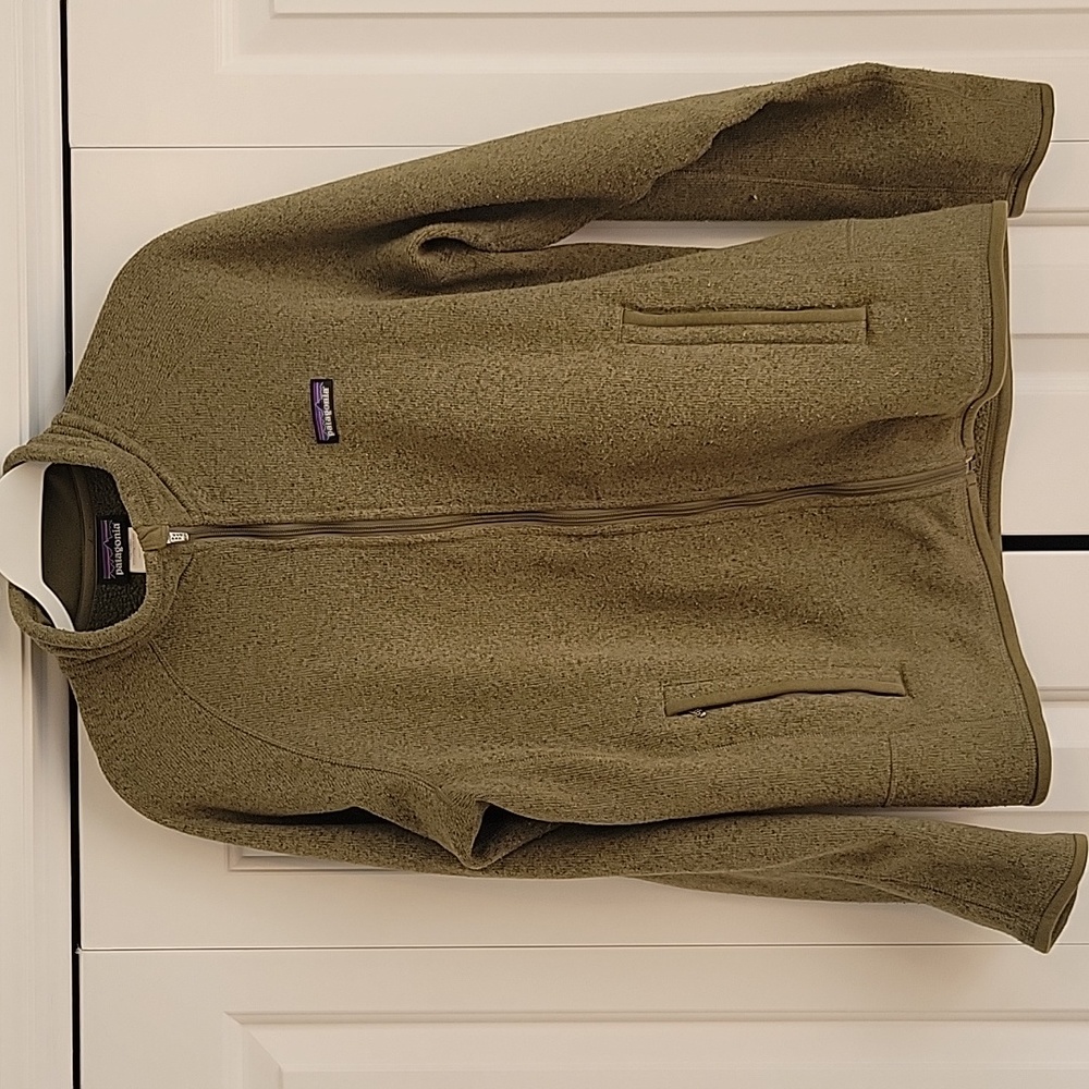 Patagonia Better Sweater - Men's Medium Full Zip Olive Green